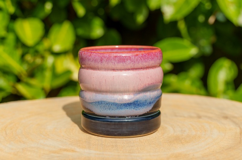 Pot Rose et noir