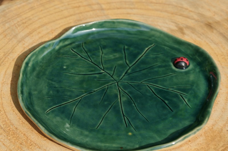 Coupelle Nénuphar et coccinelle