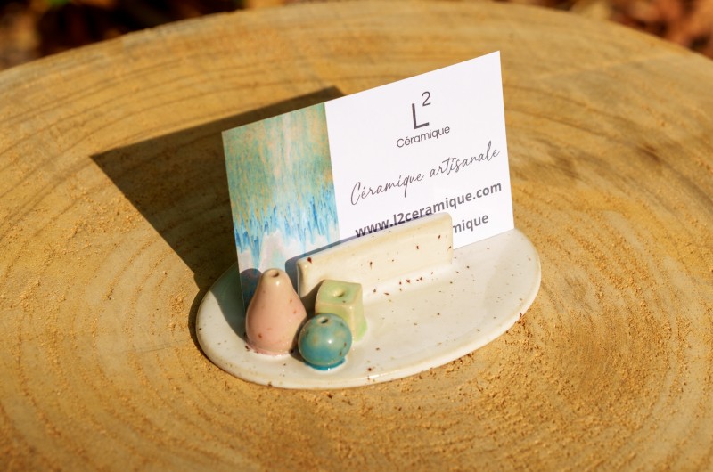 Porte carte de visite Mini vases pastel
