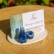 Porte carte de visite Mini vases bleu et blanc