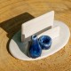 Porte carte de visite Mini vases bleu et blanc