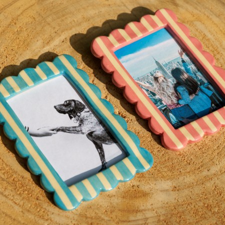 Cadre Photo rectangle Bleu ou Rose