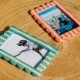 Cadre Photo rectangle Bleu ou Rose