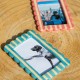 Cadre Photo rectangle Bleu ou Rose