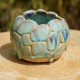 Pot boule bleu vert
