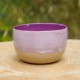 Pot rond violet et rose