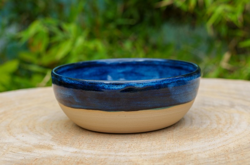Coupelle vide-poche bleue