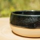 Pot boule noir scintillant