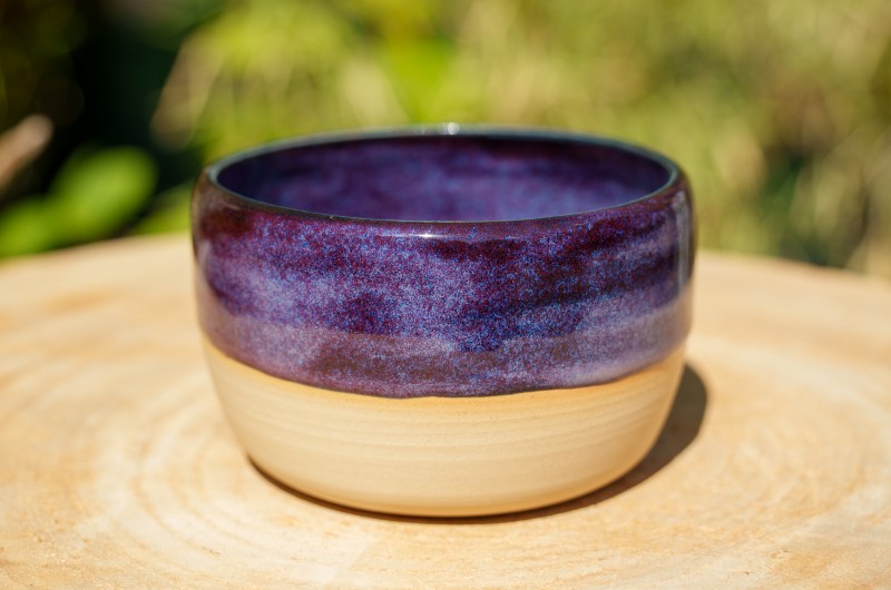 Pot boule violet