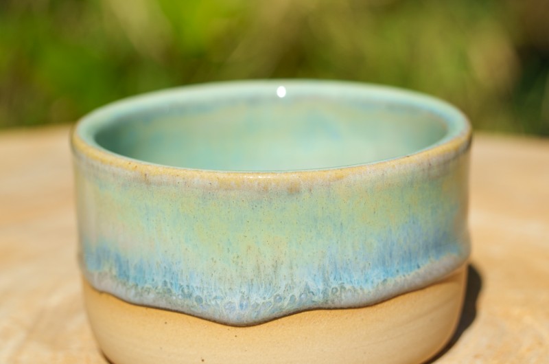Ramequin vide-poche bleu et vert pastel