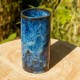 Vase bleu et bronze