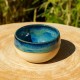 Pot boule bleu