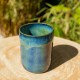 Pot droit vert et bleu Collection Boréale