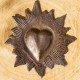Ex Voto Coeur Bronze Antique