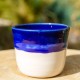 Pot boule bleu cobalt