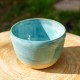 Pot en céramique turquoise