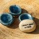 Worry Stone en céramique Canard Don't duck with me