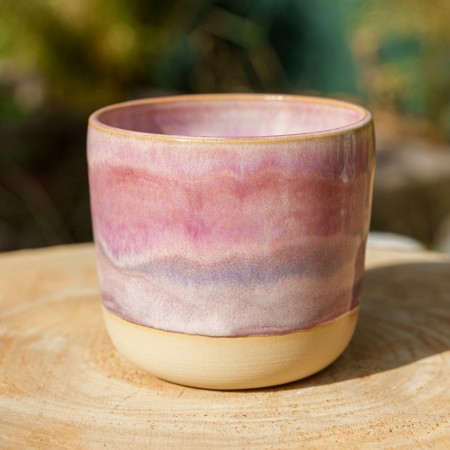 Pot rose et violet