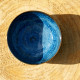 Coupelle en porcelaine blanche et bleue