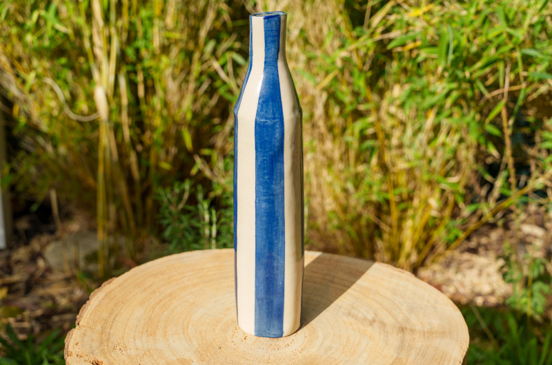 Bouteille Rayures bleues