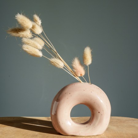 Vase Donut beige