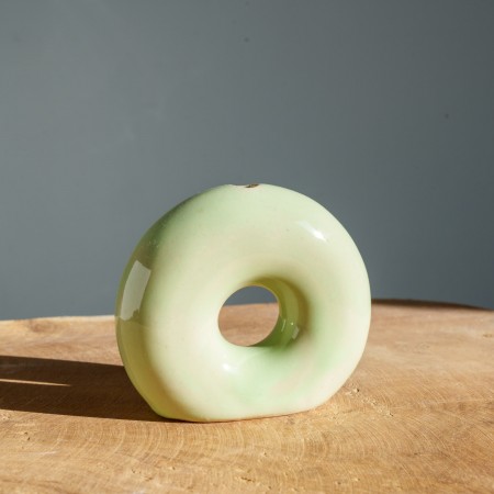 Vase Donut Vert pastel