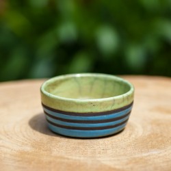 Ramequin Raku Vert et bleu