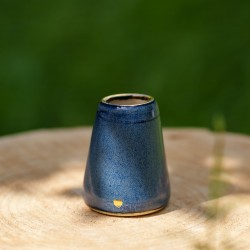 Vase miniature Bleu et Or