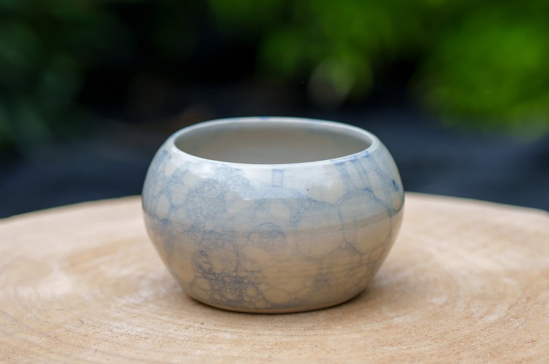 Vase boule Bulles Bleues