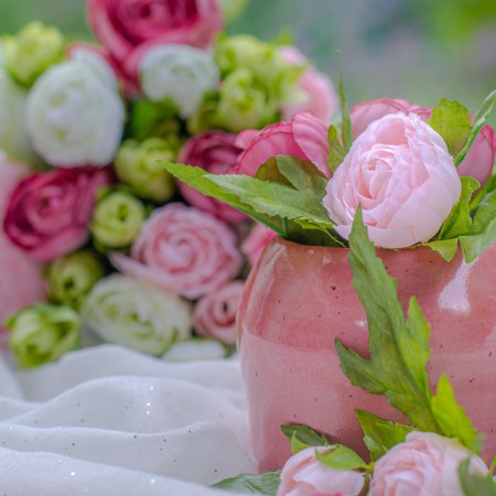 Petit vase boule Rose