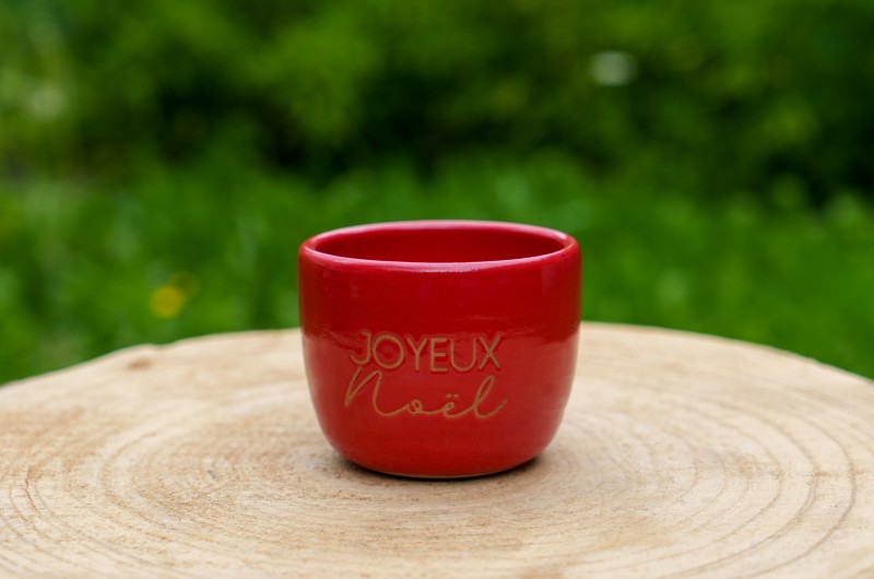 Pot Rouge Joyeux Noël