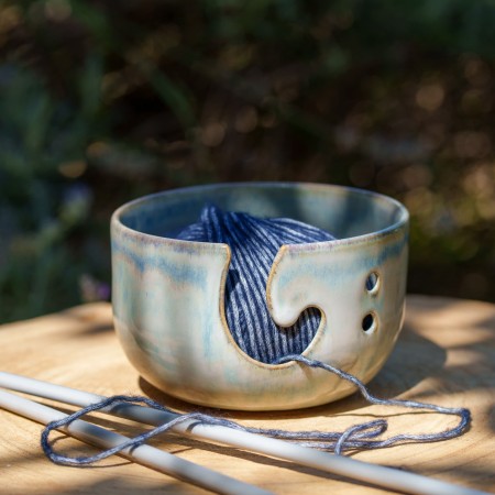 Bol à tricot Bleu délavé