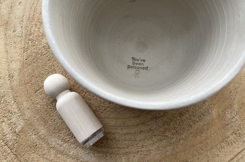 Tampon poterie message