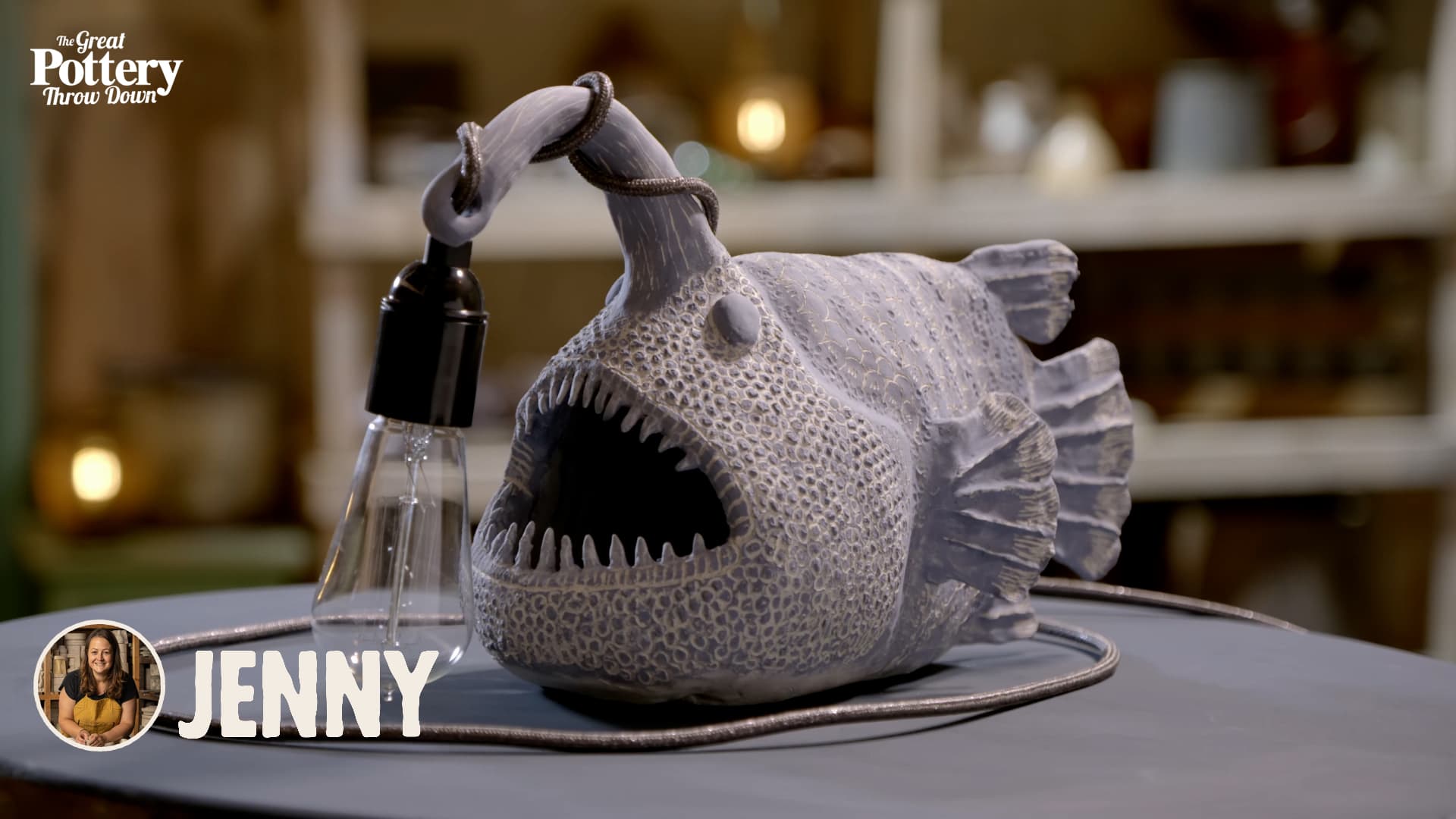 La lampe poisson de Jenny - The Great Pottery Throw Down